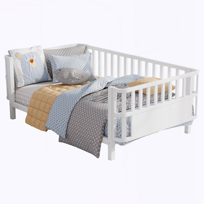 Twin Size Metal Platform Bed, Twin, White