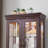 Lighted Glass Curio Display Cabinet-2098246357