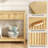 Denise 47.2" Console Table with 3 Fluted Drawers-468945036
