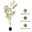 Arbre de bougainvillée artificiel 5 pi avec pot en plastique noir, faux arbre à fleurs réaliste pour la décoration intérieure de bureau à domicile-1987707250