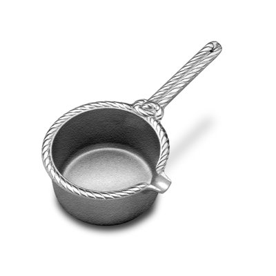Wilton Armetale Gourmet Grillware Small Sauce Pot with Spout, 16-Ounce