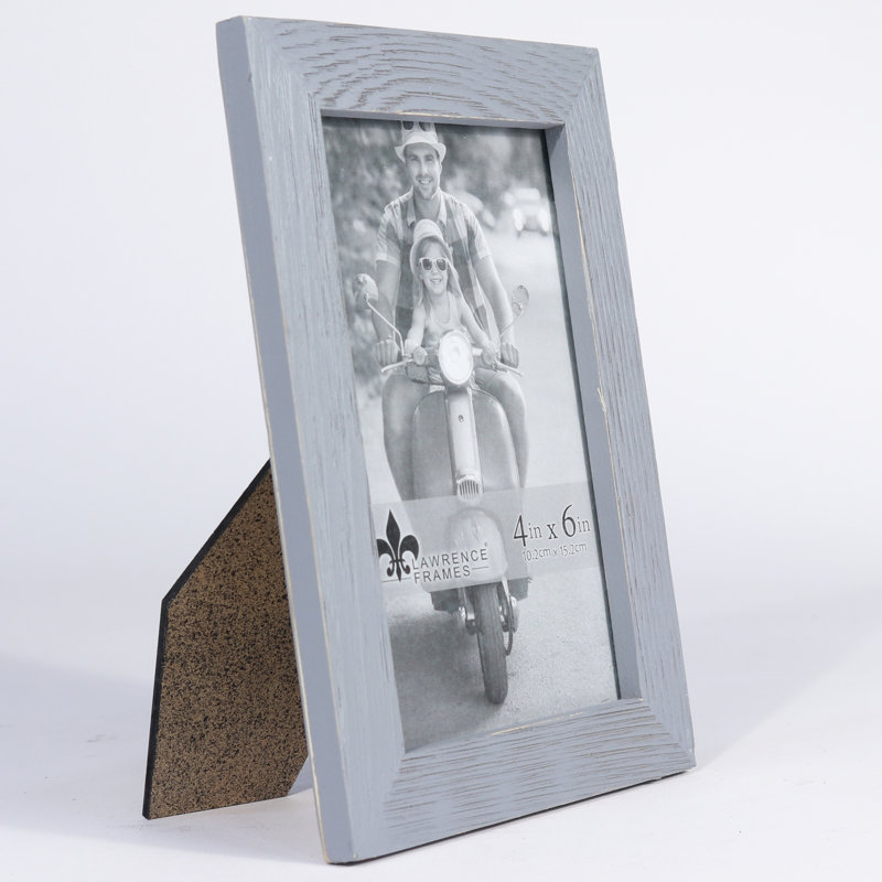 Cadre photo en bois Montevallo, 4 po x 6 po, Gris patiné