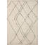 Kismet Geometric Machine Made Power Loom Polyester Area Rug in Ivory/Charcoal-78565248