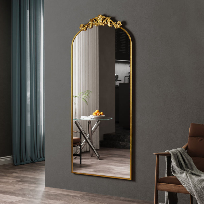 Dungonnell Iron Arch Mirror, 180cm H x 80cm W, Gold