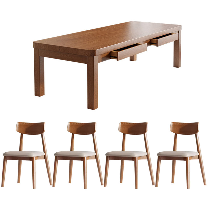 Ensemble de salle à manger rectangulaire, H 29,52 po x L 55,11 po x l 27,55 po