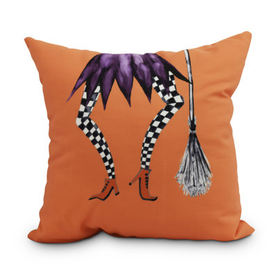 Witches Brew Outdoor Reversible Throw Pillow