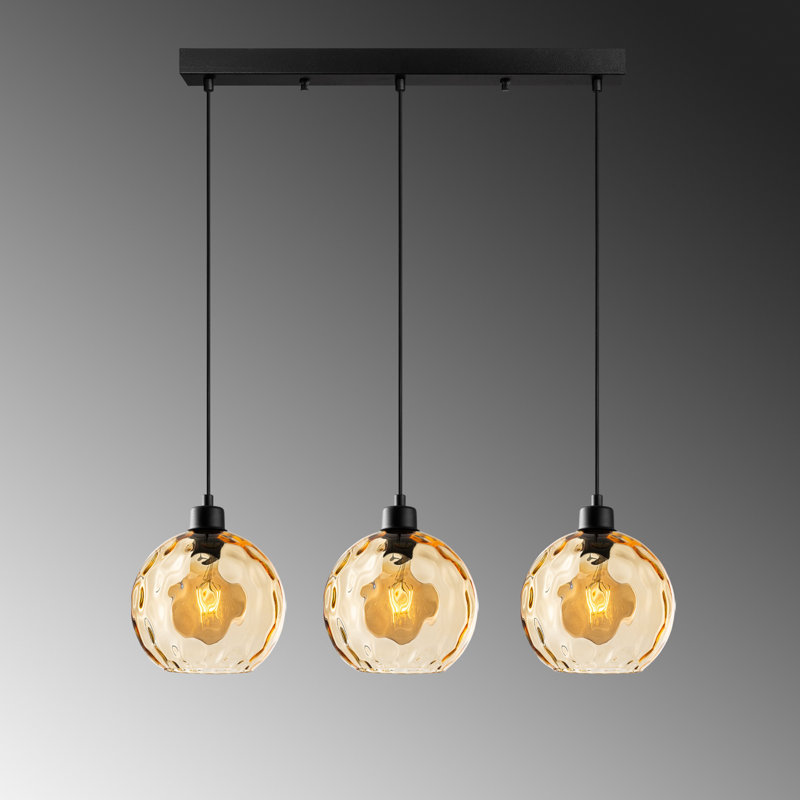 Sheen Chandelier, Black, Yellow