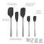 Flex-Core Spatula Stainless Steel Handle Set of 5 - White-1369014357