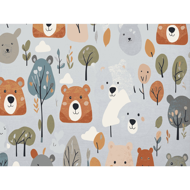 East Urban Home Cute Animals Kids Rug, Rectangle 2' x 3'