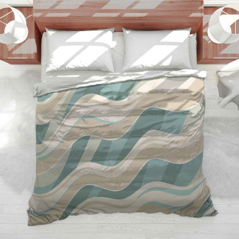 Housse de couette à motif abstrait, Housse de couette pour très grand lit