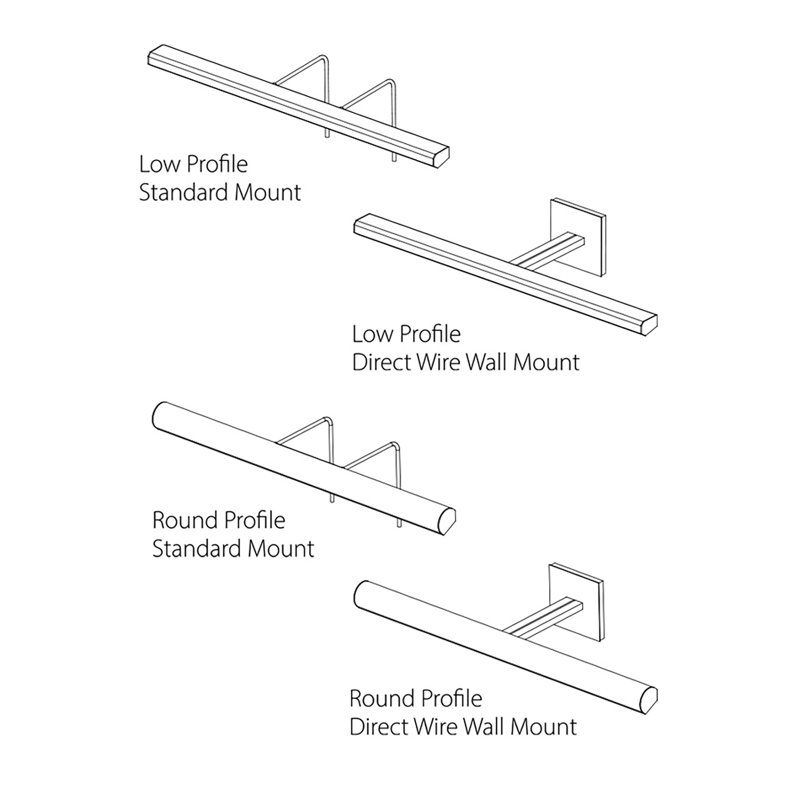 Applique murale à DEL murale ArtLight, Laiton brossé, 1.88" H x 18" W x 9.25" D, 2700 K