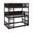 Triple Wood Bunk Bed, With Ladders, Guardrails Detachable Bunk Bed-399701408