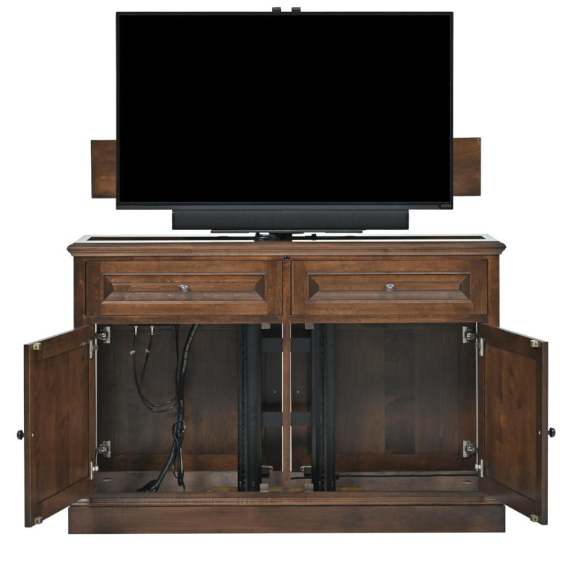 Armoire télé pivotante à 360 degrés Edgewater, Brun moyen
