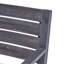Ensemble de 2 chaises d'extérieur gris foncé avec coussin gris clair-575519245