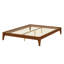 Base de lit plateforme en bois de bambou sec massif avec support en lattes de bois-1546845387