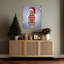 «Pitbull in Christmas Sweater» par Fab Funky, impression sur toile encadrée
