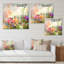«Modern Multi And Green Summer Garden V», reproduction de cadre photo sur toile-1782707592-1782707646