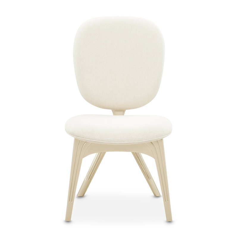 Camellia Field Caramel Upholstered Stool