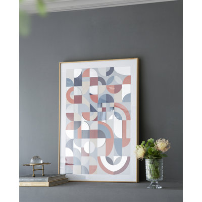 23.8X33.6X1.6" Framed Mirror Art