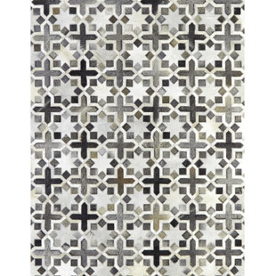 Florentina Cowhide Geometric Indoor Rug