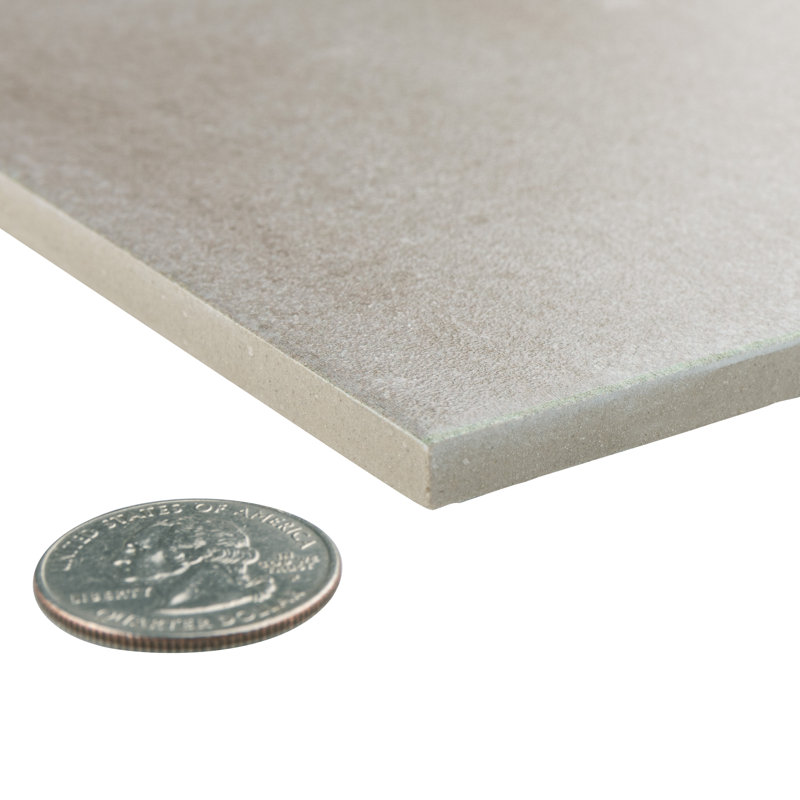 Matter 6" x 6" Porcelain Stone Look Floor and Wall Tile, Taupe