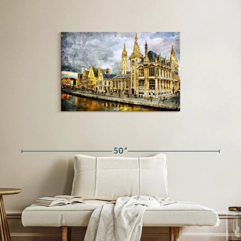 Ghent Landmark, H 24 po x l 36 po