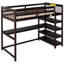 Lit mezzanine avec tablettes de rangement et bureau sous le lit-1344954384-1344954413