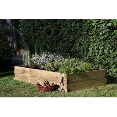 Caledonian Handmade Wood Raised Garden Bed