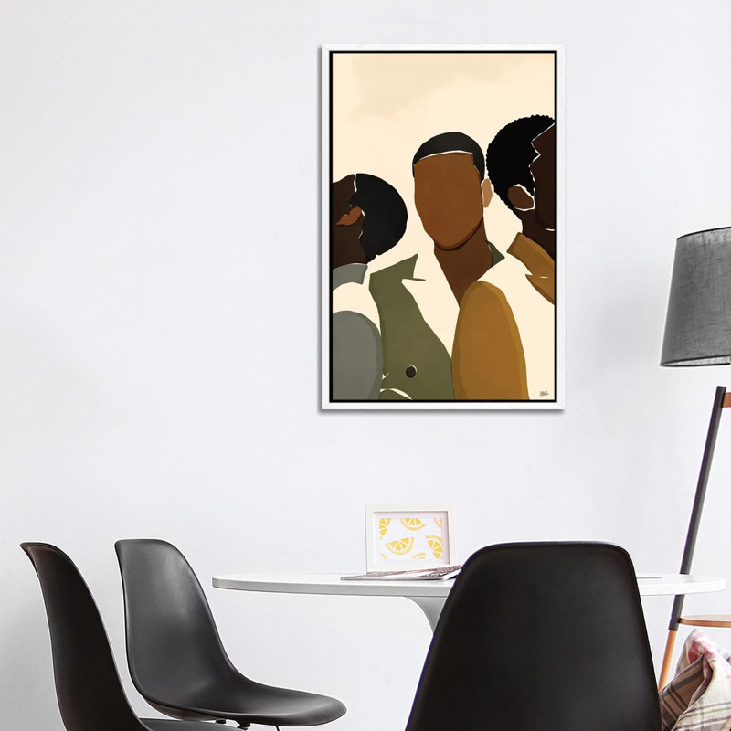 Brothers by Bria Nicole - Print on Canvas, 101.6 cm H x 66.04 cm W, White Framed Canvas