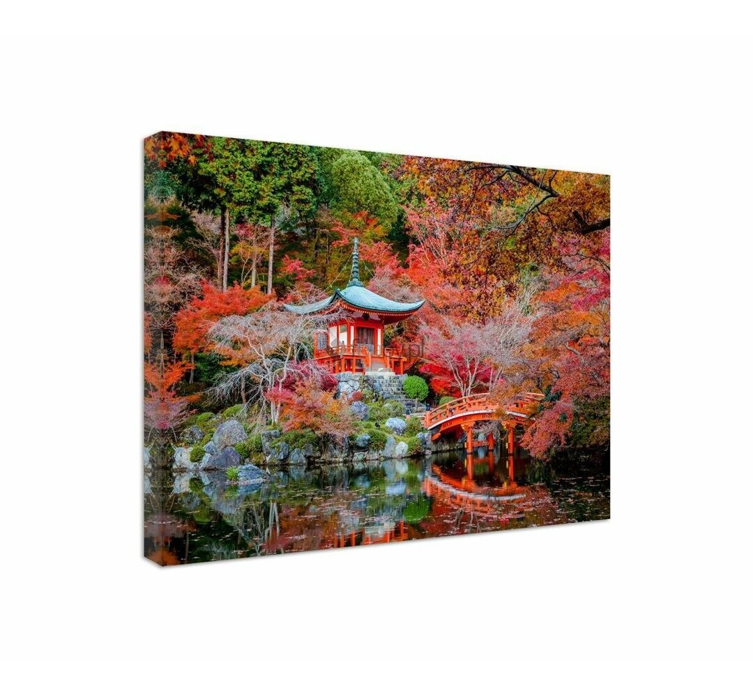 Leinwandbild Garten im japanischen Stil