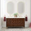 Patzi 60" Free Standing Double Basin Vanity Set with Cabinet and Vanity Top - Oval Undermount Sinks-239134214