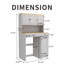 Armoire de rangement pour laveuse et sécheuse l 41,34 po Storage Rangement et rangement pour salle de lavage-432215375-432215362