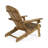 Teigan Rustic Outdoor Acacia Wood Folding Adirondack Chair with Wide Armrests and Traditional Slatted Design for Backyard, Garden, Porch Deck-1281543102