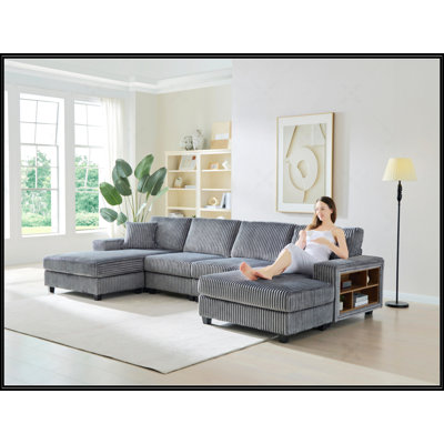 Convertible U-Shaped Combination Sofa