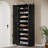 70.8" Tall Shoe Cabinet Black