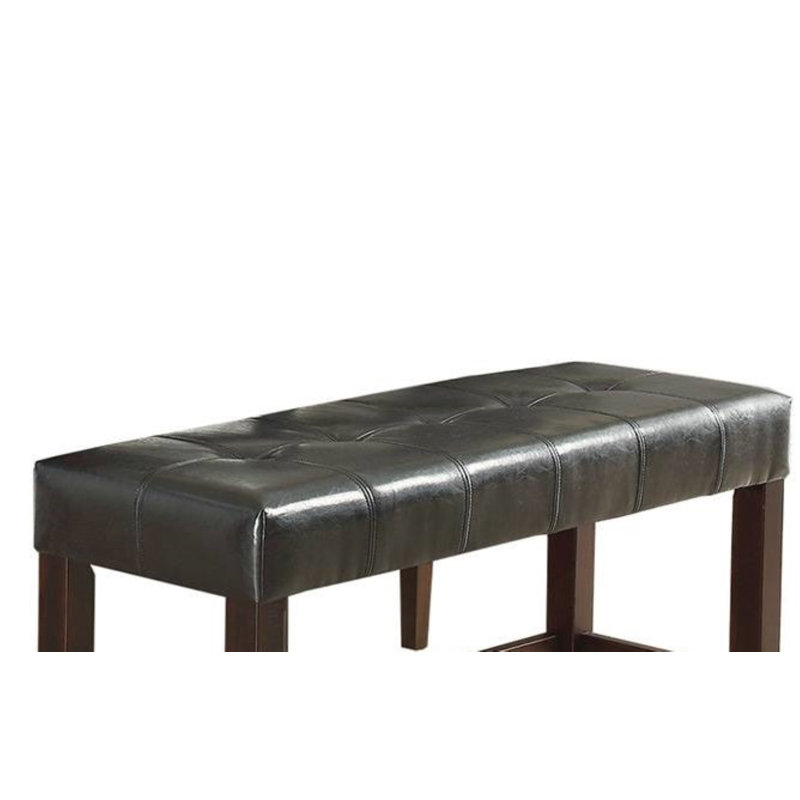 Banc rembourré Abramnni, Noir