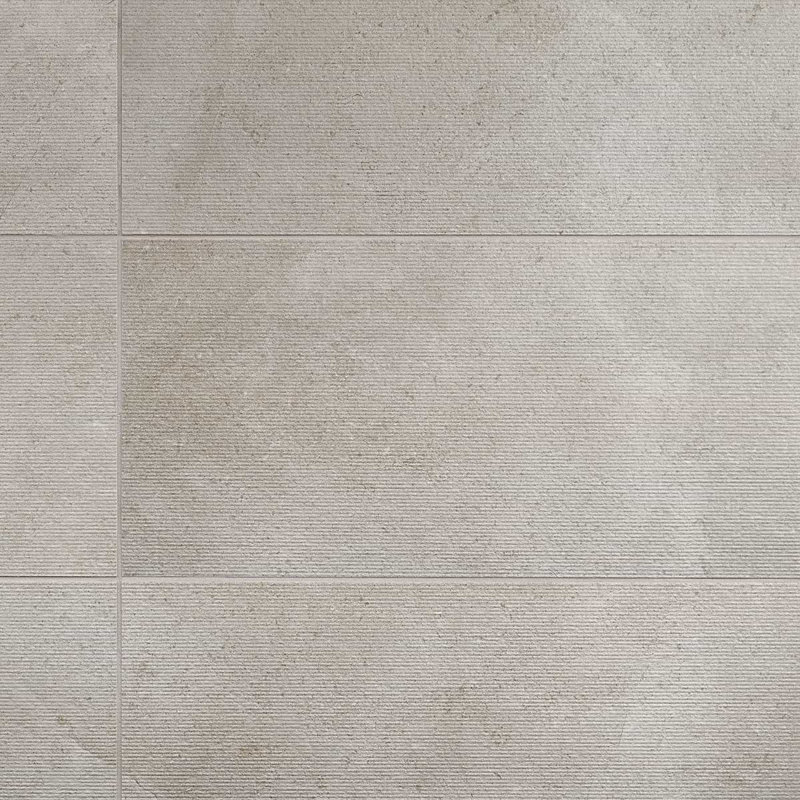 New Rock Fumo Gray 12X24 Chiseled Porcelain Tile, Fumo Light Gray