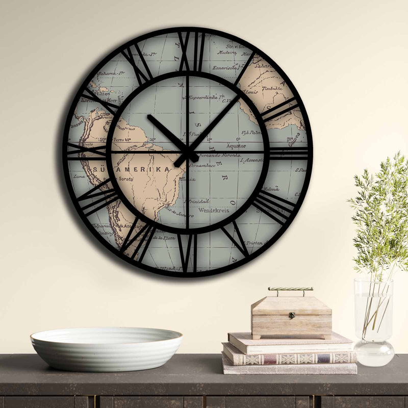 Elegant Decorative Wall Clock, 19.7 inches Diameter | 100% MDF, Thickness: 0.2 inches | Stylish Minimalist Design for Home & Office Decor | Perfect for Living Room, Bedroom, and Kitchen Spaces