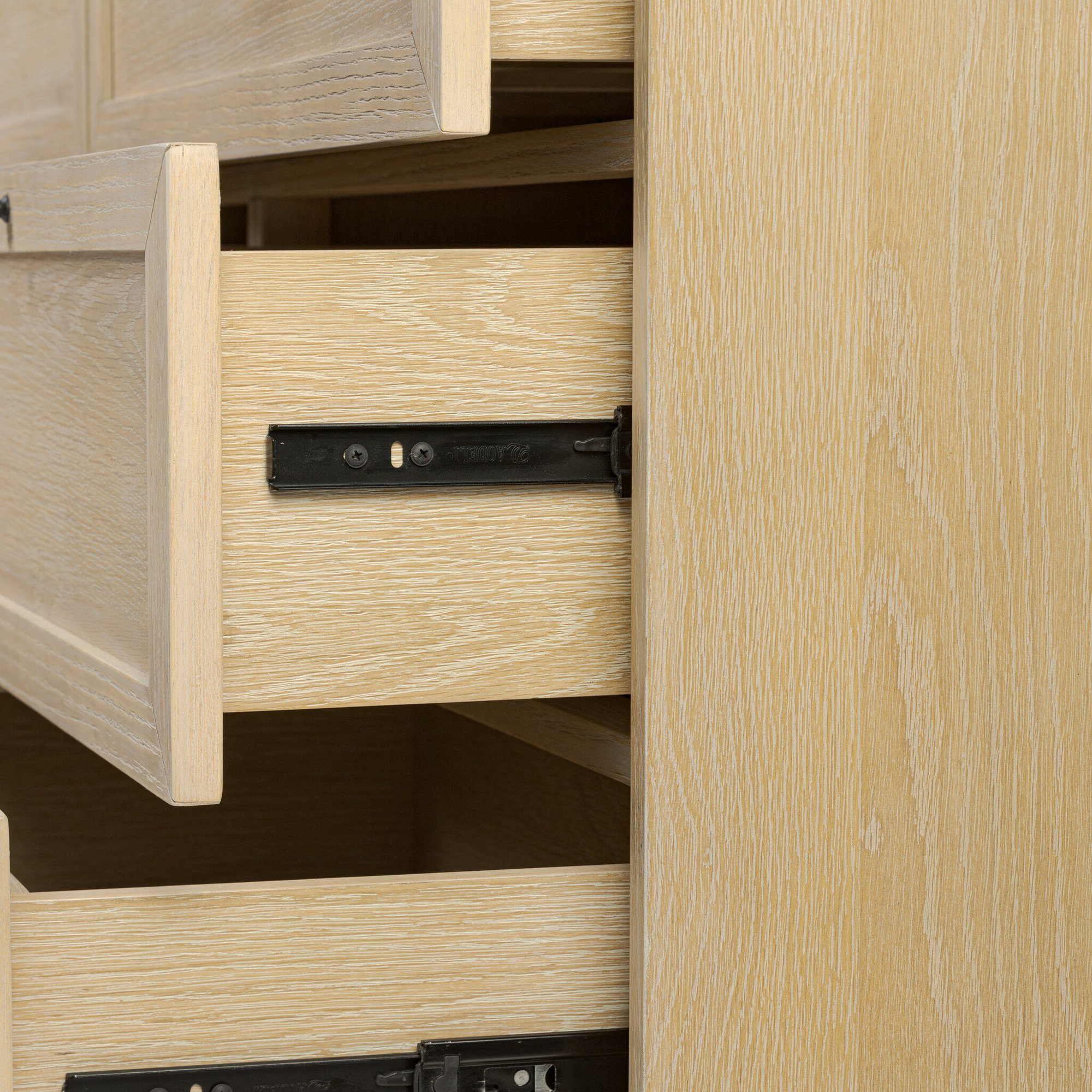 Sonata 9 - Drawer Dresser, Light Bleach Oak Veneer