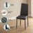Latoyta Modern 5-Piece Rectangular Glass Top Dining Set with Cushioned Chairs-913626763