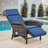Serita Caeden Outdoor All-Weather PE Wicker Adjustable Reclining Lounge Chair With Cushions-2072068634