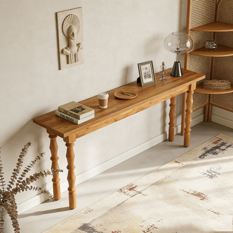 Wooden Console Table Sofa Table Behind Couch