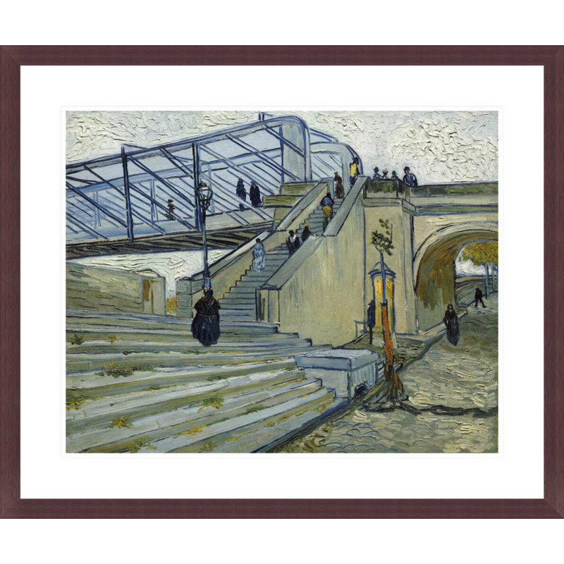 «Le Pont de Trinquetaille» par Vincent van Gogh, impression giclée encadrée, H 23,5 po x l 27,96 po