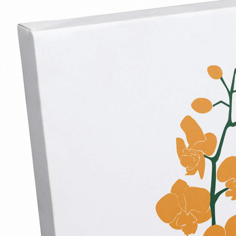 Papercut Flower Trio, reproduction d'art sur toile
