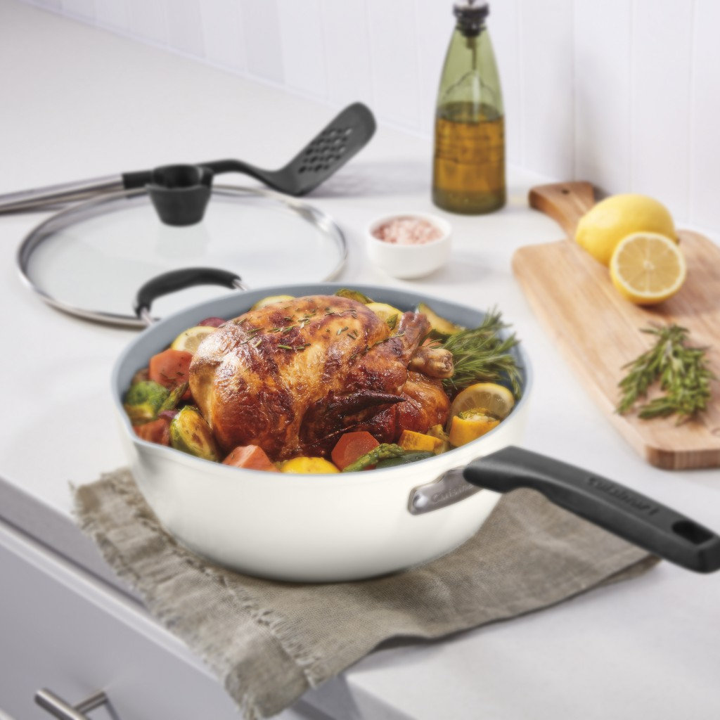 Cuisinart Preferred 4-Piece Pan Set, Coconut Cream