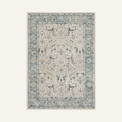 Herschell Machine Woven Oriental Area Rug 