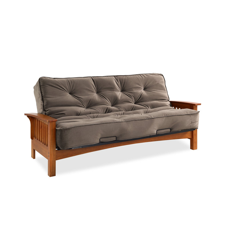 Futon et matelas Mccaleb, Brun cendré