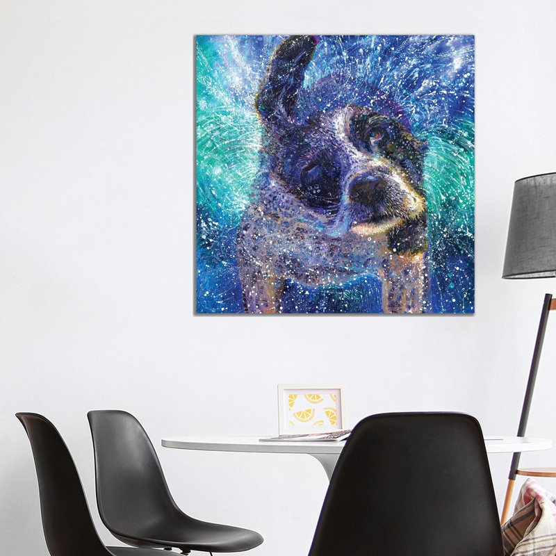 Spinning Spaniel by Iris Scott - Wrapped Canvas Print, 93.98 cm H x 93.98 cm W x 3.175 cm D