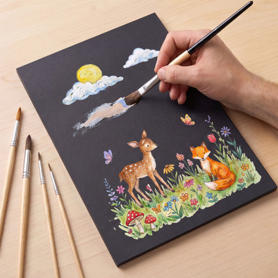 Foam Board, 36 x 48 in, 3/16 in Thickness Black Poster Board, for Mounting, Crafts, Paintings Prints, Art, Display, Presentation and Projects, Acid-Free Double Sided Foam Core Sheets