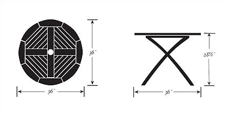 Somerset Outdoor Round Dining Table